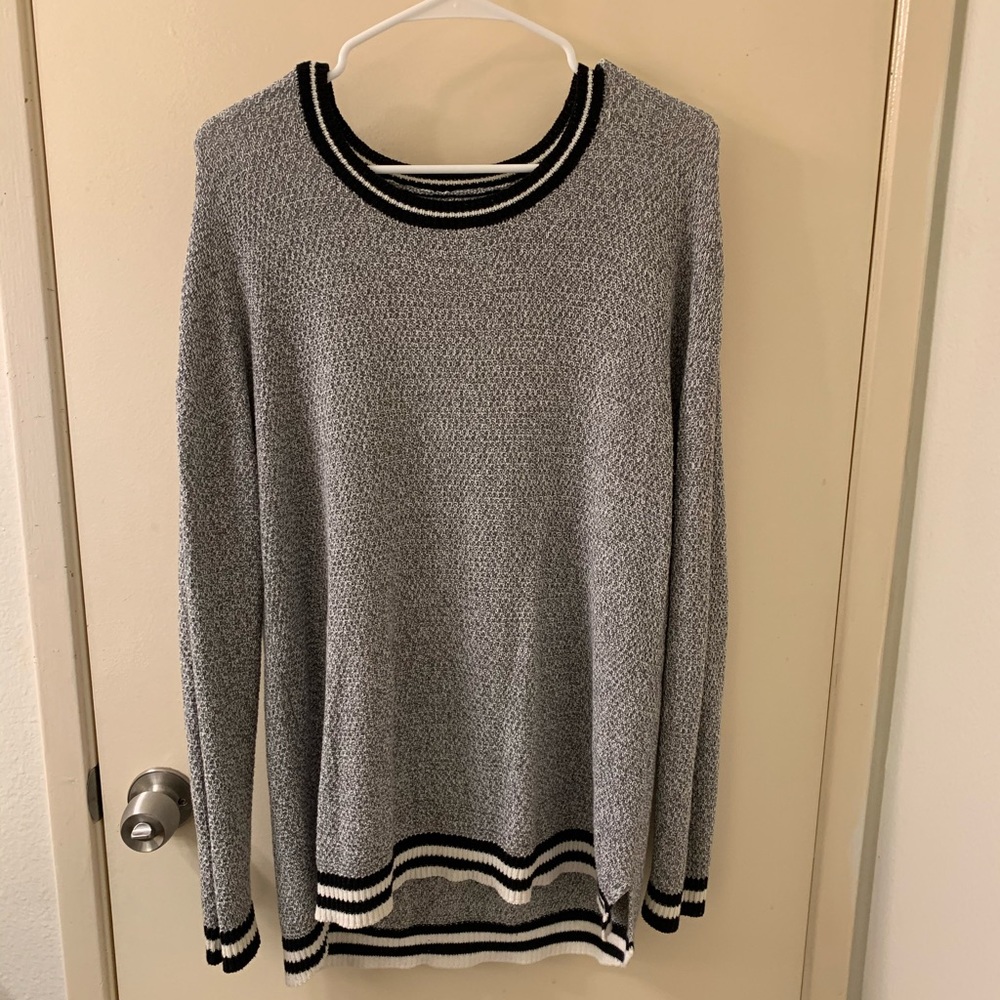 Grey knit sweater